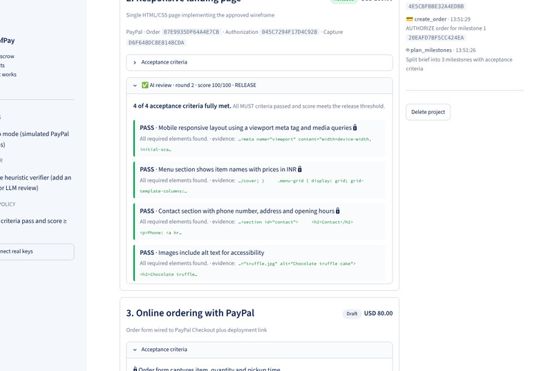 ProofPay: AI-Verified Escrow for Freelance Work – screenshot 5