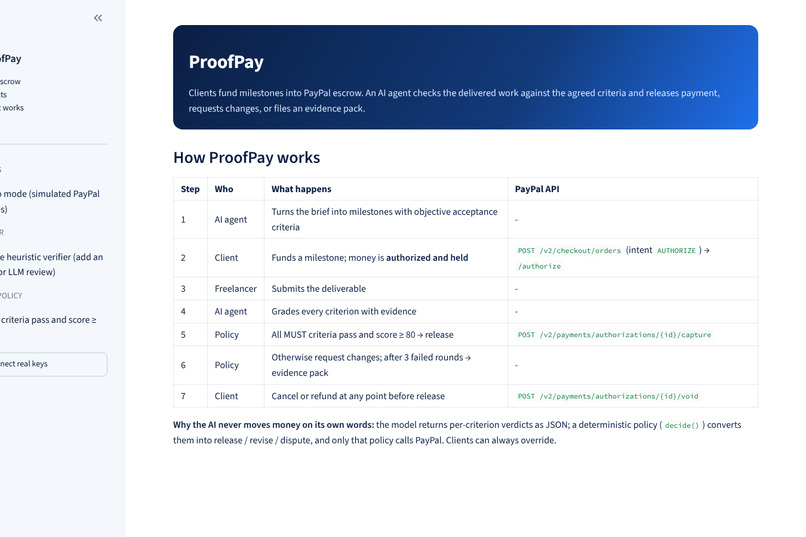 ProofPay: AI-Verified Escrow for Freelance Work – screenshot 6