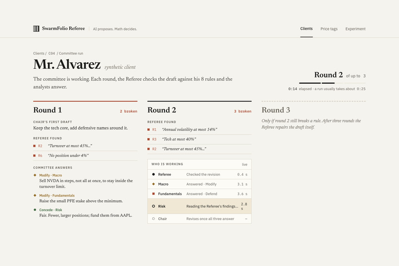 SwarmFolio Referee – screenshot 5