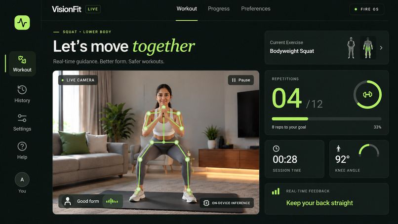 VisionFit Live – screenshot 2
