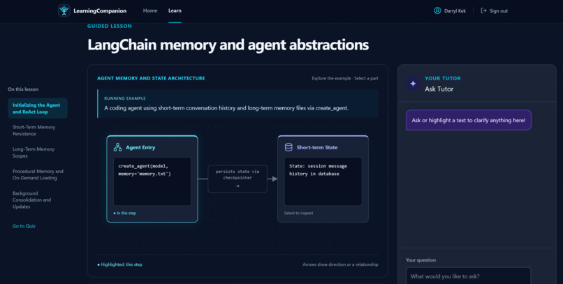Learning Companion – screenshot 1