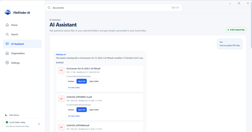FileFinder AI – screenshot 2