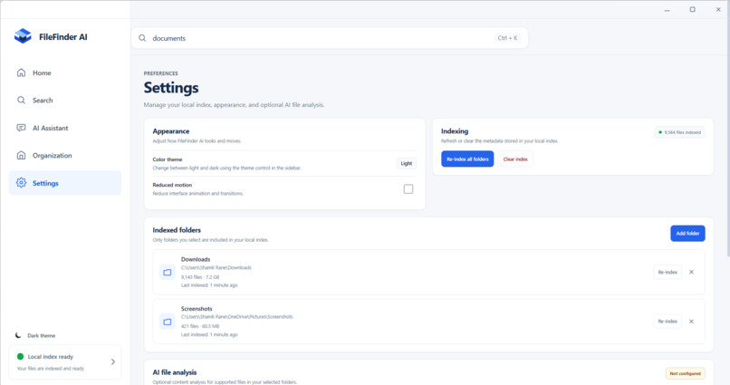 FileFinder AI – screenshot 3