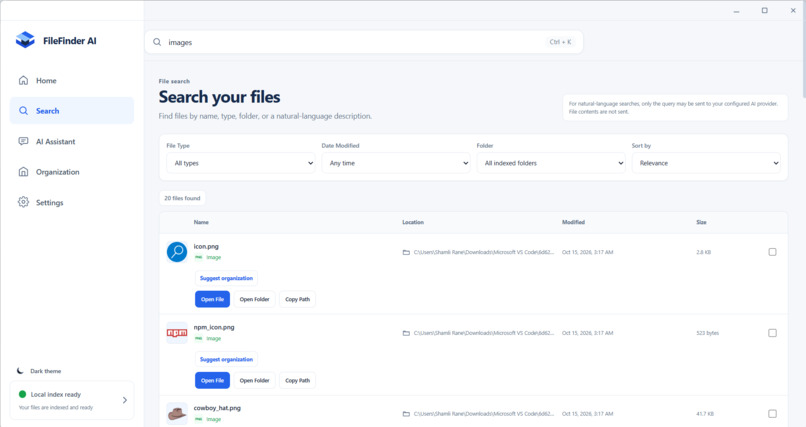 FileFinder AI – screenshot 4
