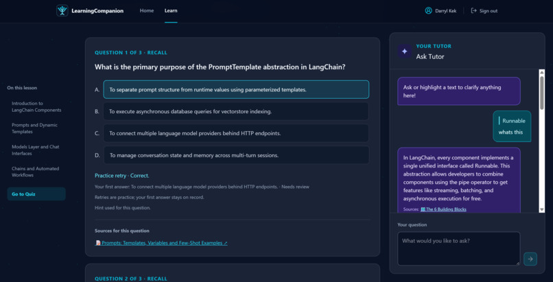 Learning Companion – screenshot 4