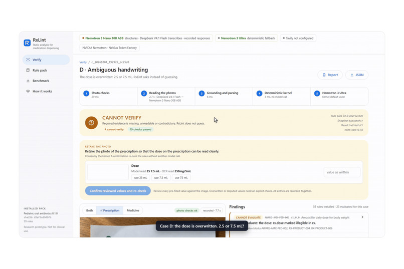 RxLint: static analysis for medication dispensing – screenshot 4