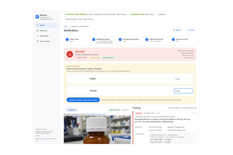 RxLint: static analysis for medication dispensing – screenshot 5