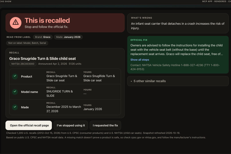 Recall Radar – screenshot 1