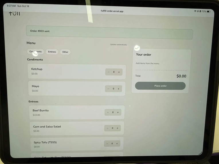 FullFill – screenshot 1