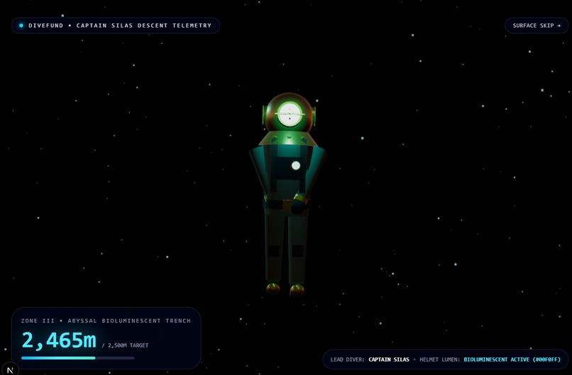 DiveFund – screenshot 1