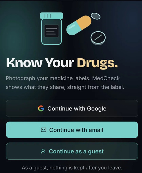 MedCheck – screenshot 1