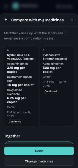 MedCheck – screenshot 2