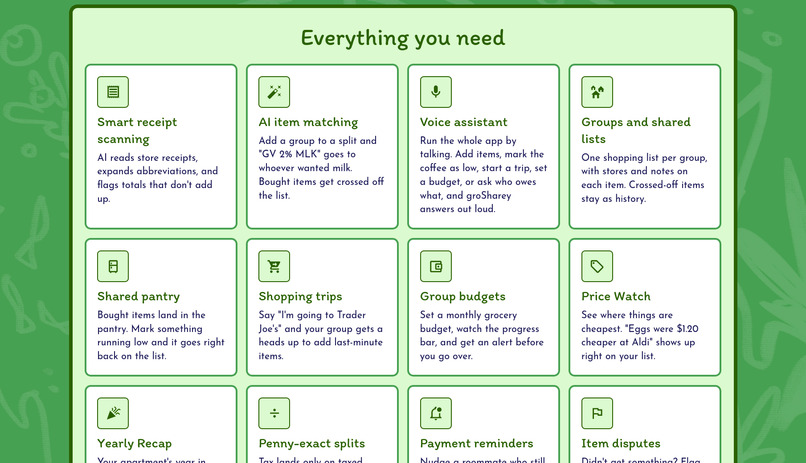 groSharey – screenshot 2