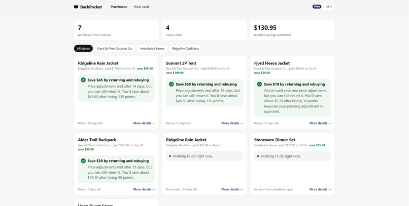 BackPocket – screenshot 1
