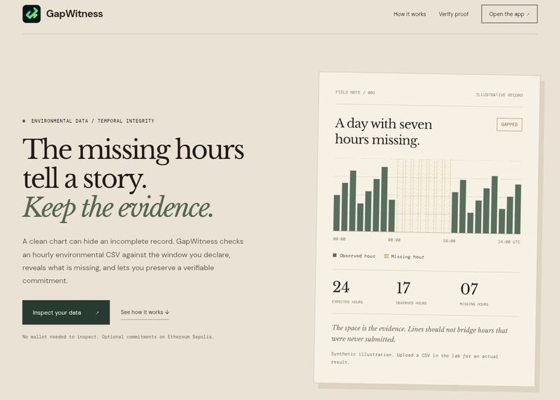 GAPWITNESS  – screenshot 1