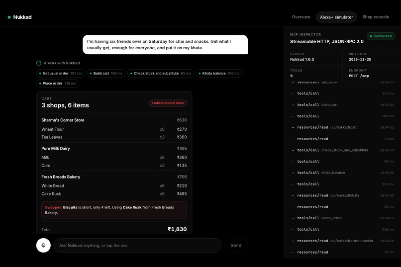 Nukkad: the corner store, on Alexa+ – screenshot 1
