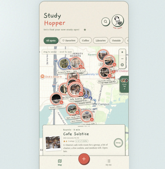 StudyHopper – screenshot 1
