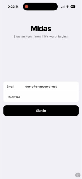 Midas – screenshot 2