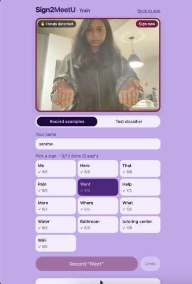 Sign2MeetU – screenshot 1