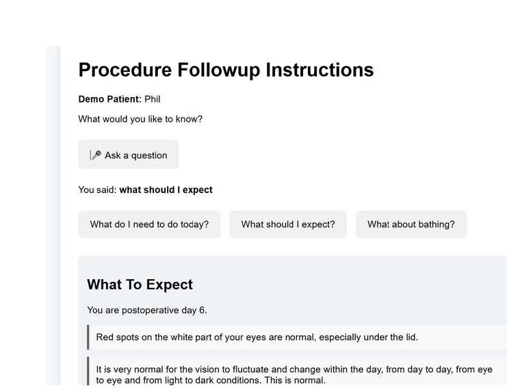 Procedure Followup Instructions – screenshot 6