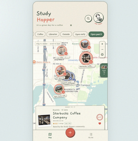 StudyHopper – screenshot 2