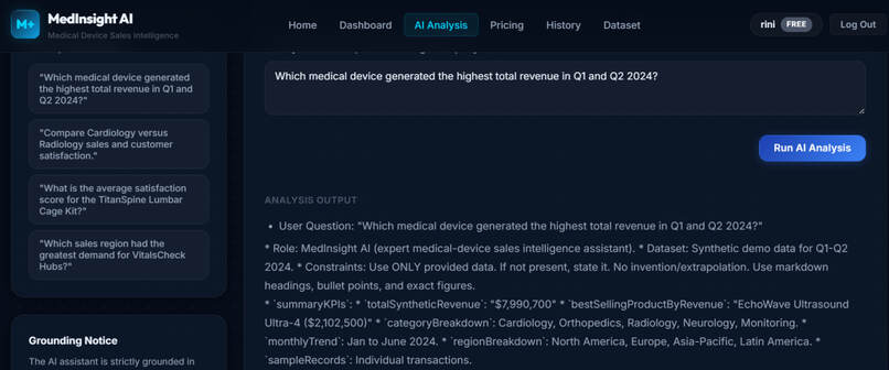 MedInsight AI - Medical Sales Agent – screenshot 3