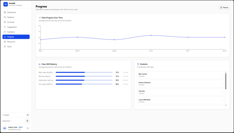 Individualized Curriculum Planning Assistant – screenshot 3