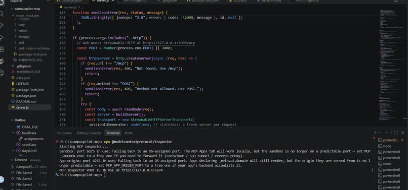 CampusPilot MCP – screenshot 1