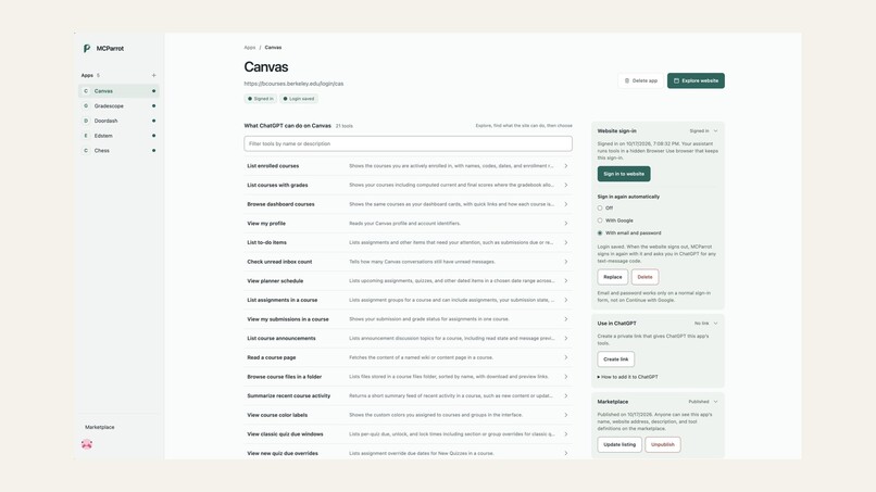 MCParrot – screenshot 3