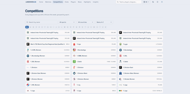 LiveStatsHub – screenshot 3