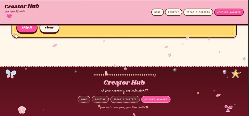 Creators hub – screenshot 1