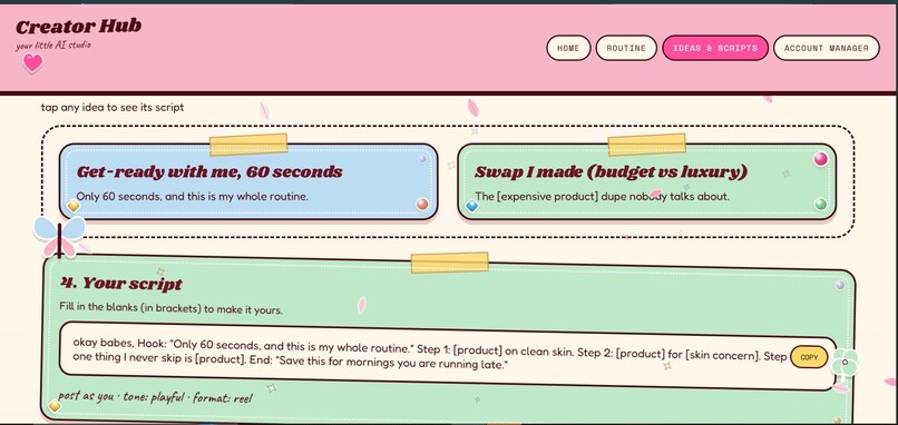 Creators hub – screenshot 17