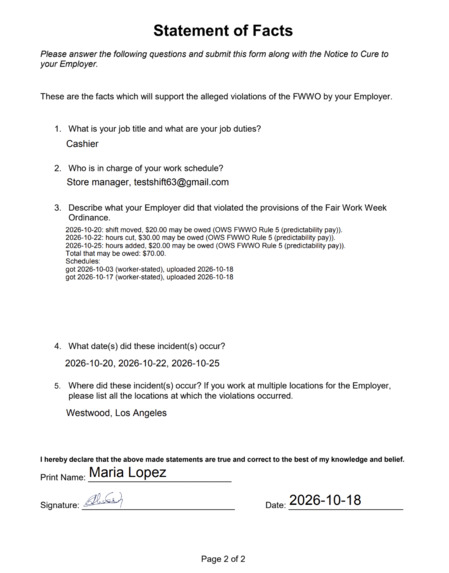 Shift Receipt  – screenshot 3