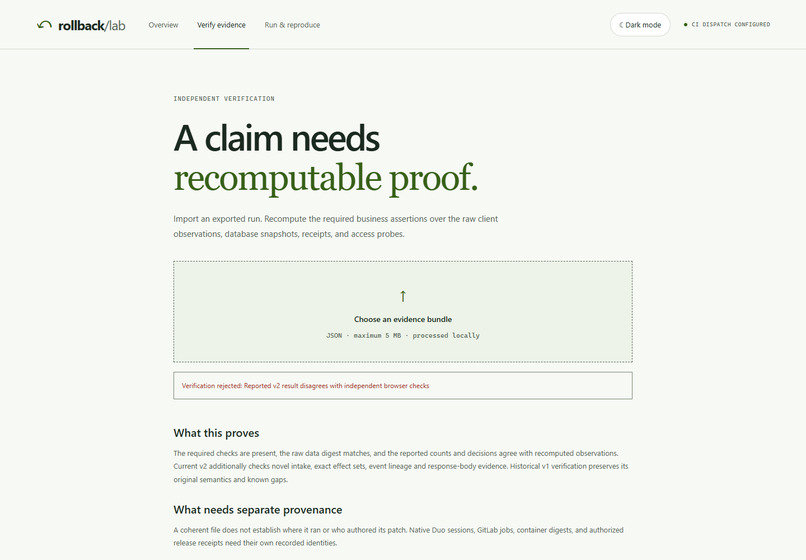 Rollback Lab – screenshot 4