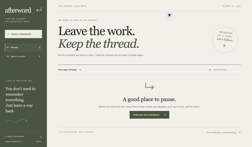 Afterword – screenshot 2