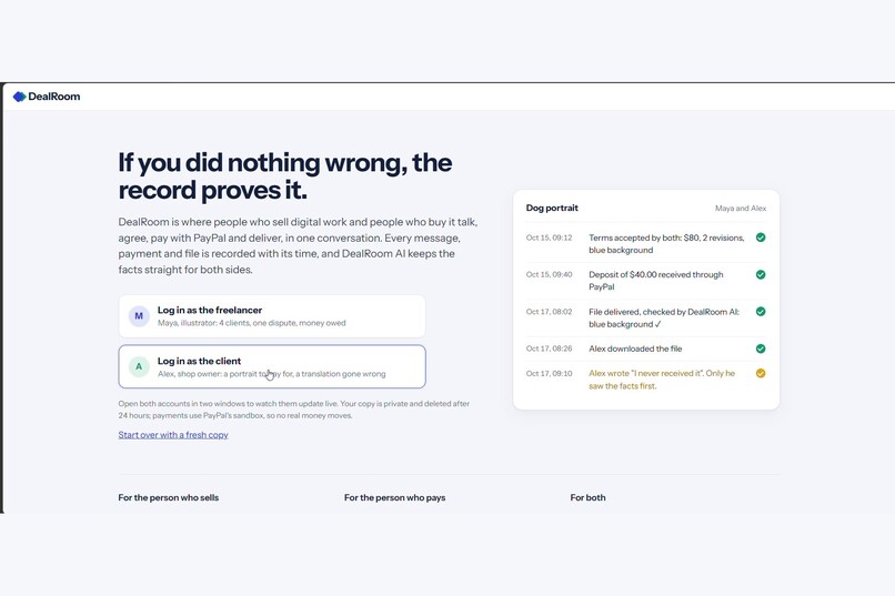 DealRoom – screenshot 1