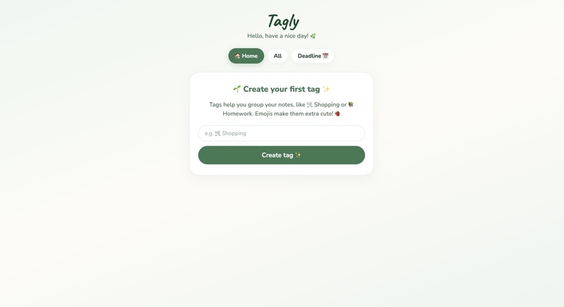 Tagly – screenshot 1
