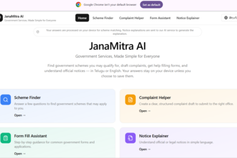 JanaMitra AI – Government Services