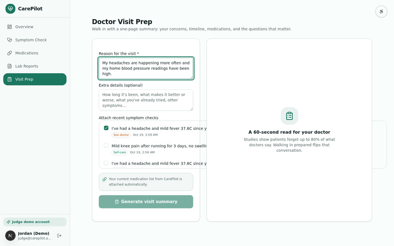 CarePilot — Your AI Health Copilot – screenshot 7