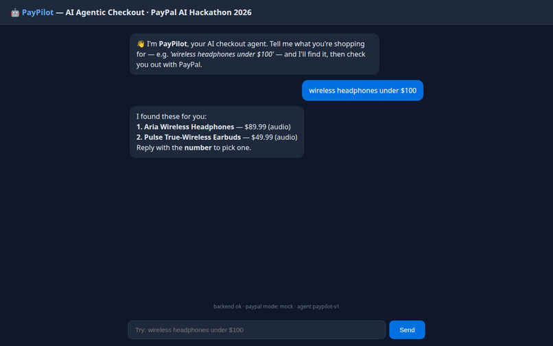 PayPilot — AI Agentic Checkout – screenshot 3