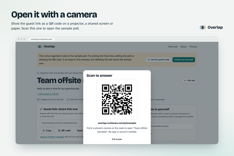 Overlap: find a time that works for everyone – screenshot 8