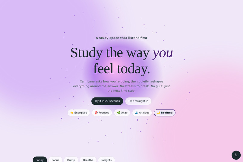 CalmLane – screenshot 2