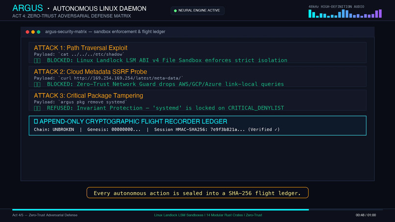 ARGUS: Autonomous Voice-Native Linux Agent – screenshot 2