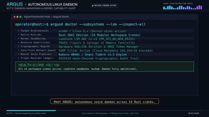 ARGUS: Autonomous Voice-Native Linux Agent – screenshot 3