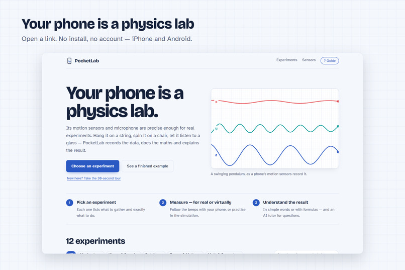 PocketLab – screenshot 1