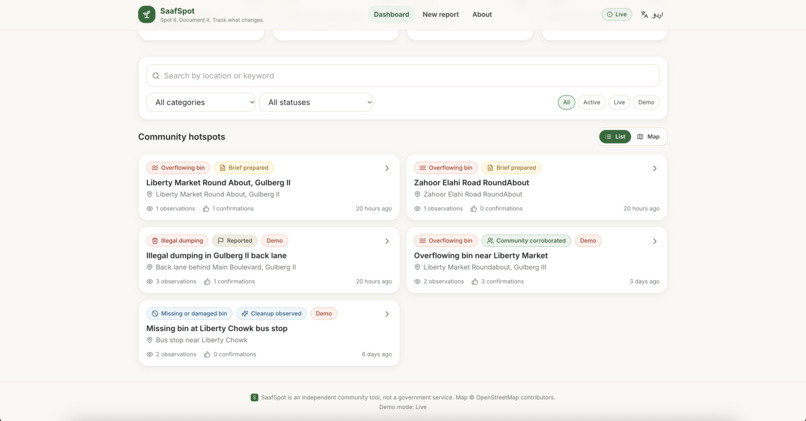 SaafSpot – screenshot 3