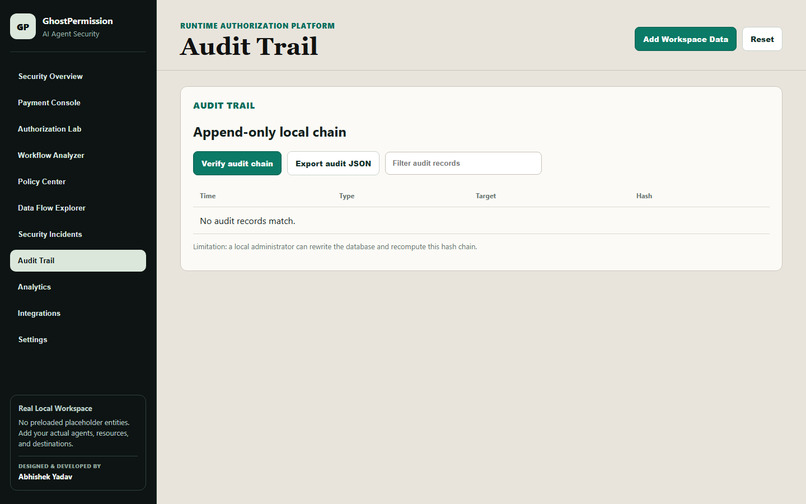 GhostPermission — AI Agent Payment Security Gateway – screenshot 8