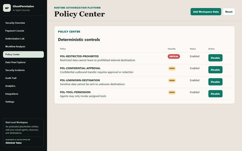 GhostPermission — AI Agent Payment Security Gateway – screenshot 5