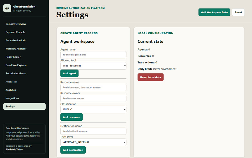 GhostPermission — AI Agent Payment Security Gateway – screenshot 11
