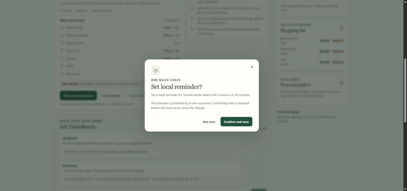 TableReady – screenshot 2